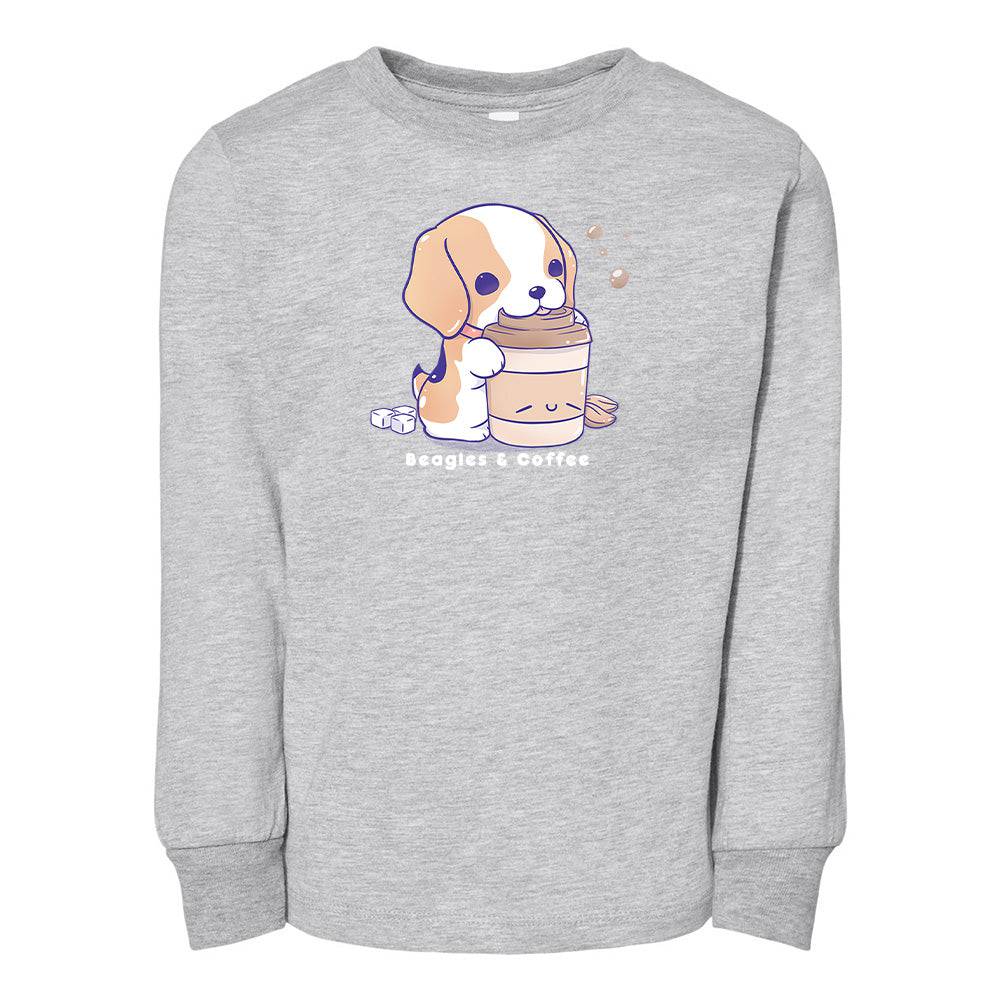 Sports Gray Beagle Toddler Longsleeve Sweatshirt