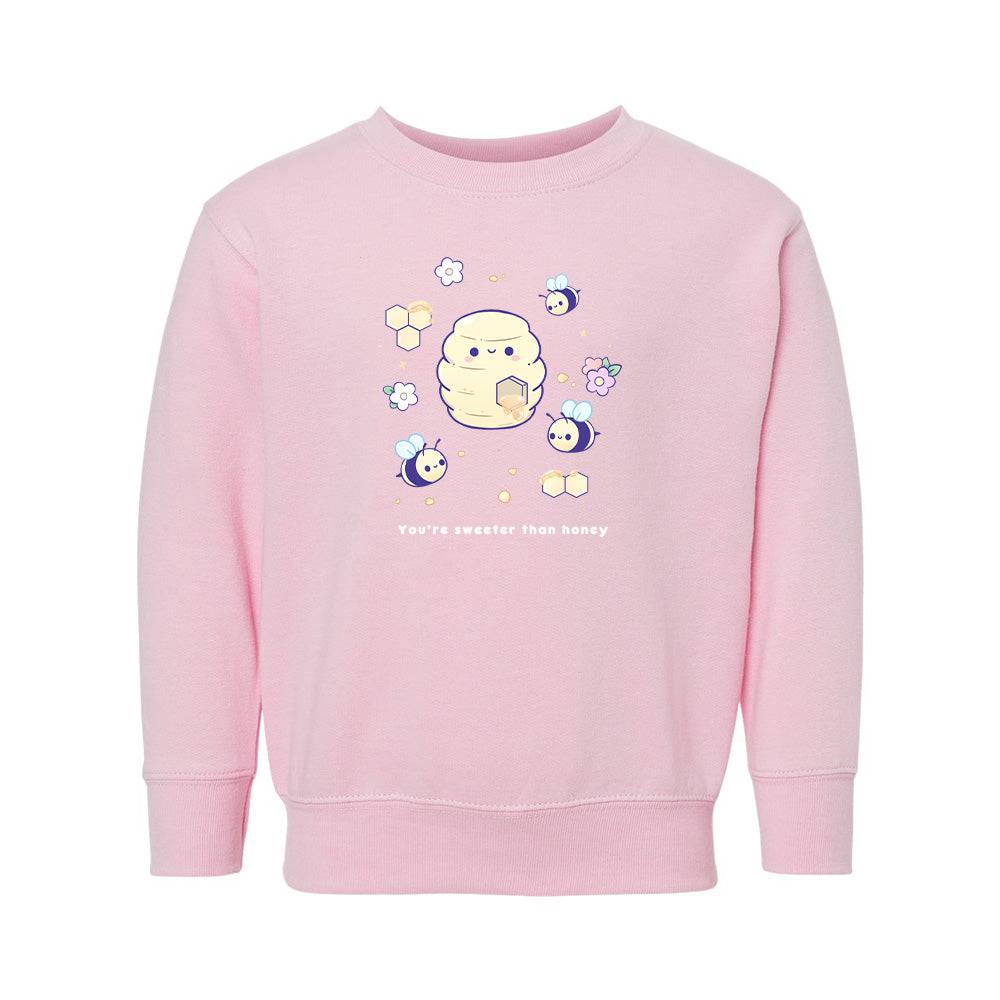 Pink Bee Toddler Crewneck Sweatshirt
