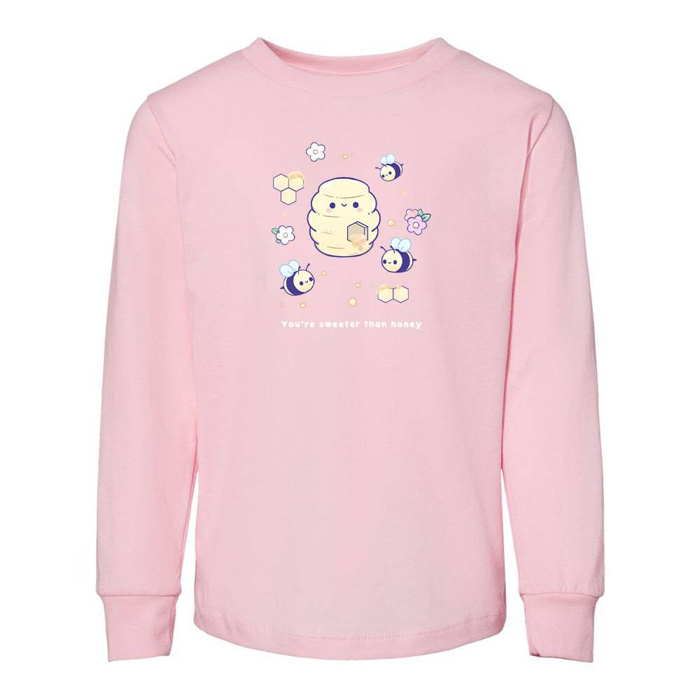Pink Bee Toddler Longsleeve Sweatshirt