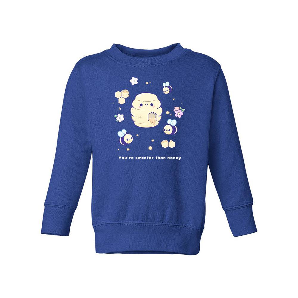 Royal Blue Bee Toddler Crewneck Sweatshirt