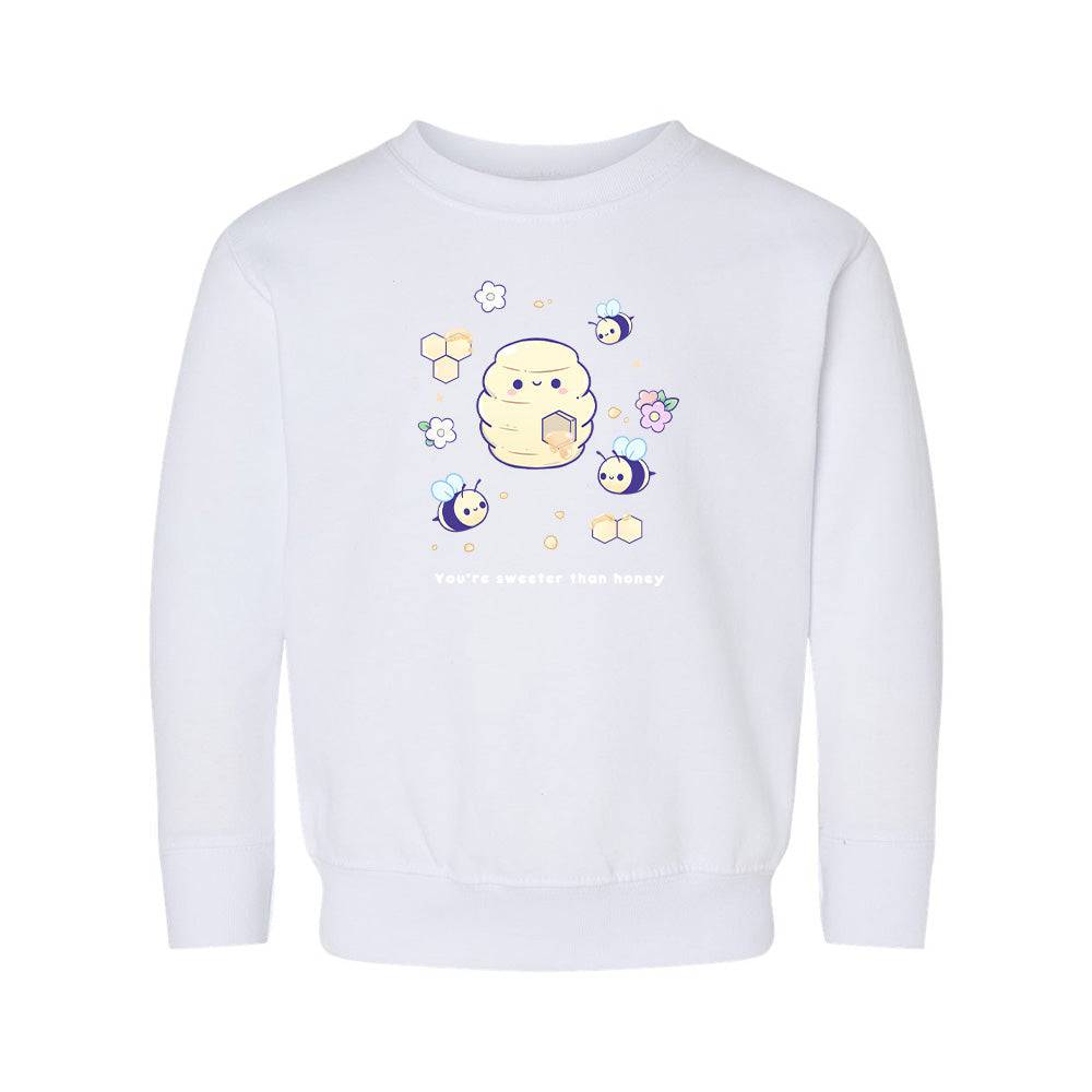 White Bee Toddler Crewneck Sweatshirt