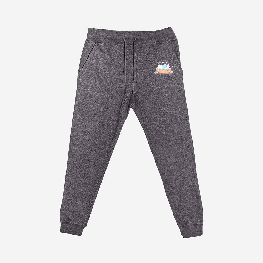 Charcoal Heather Birds Premium Fleece Sweatpants