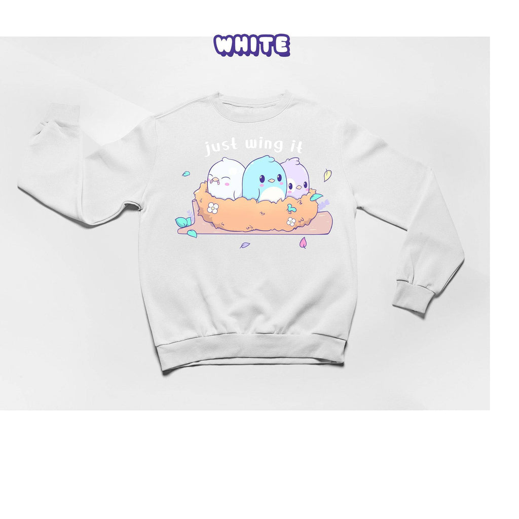 Birds Crewneck Premium Sweater - Super Kawaii Labs