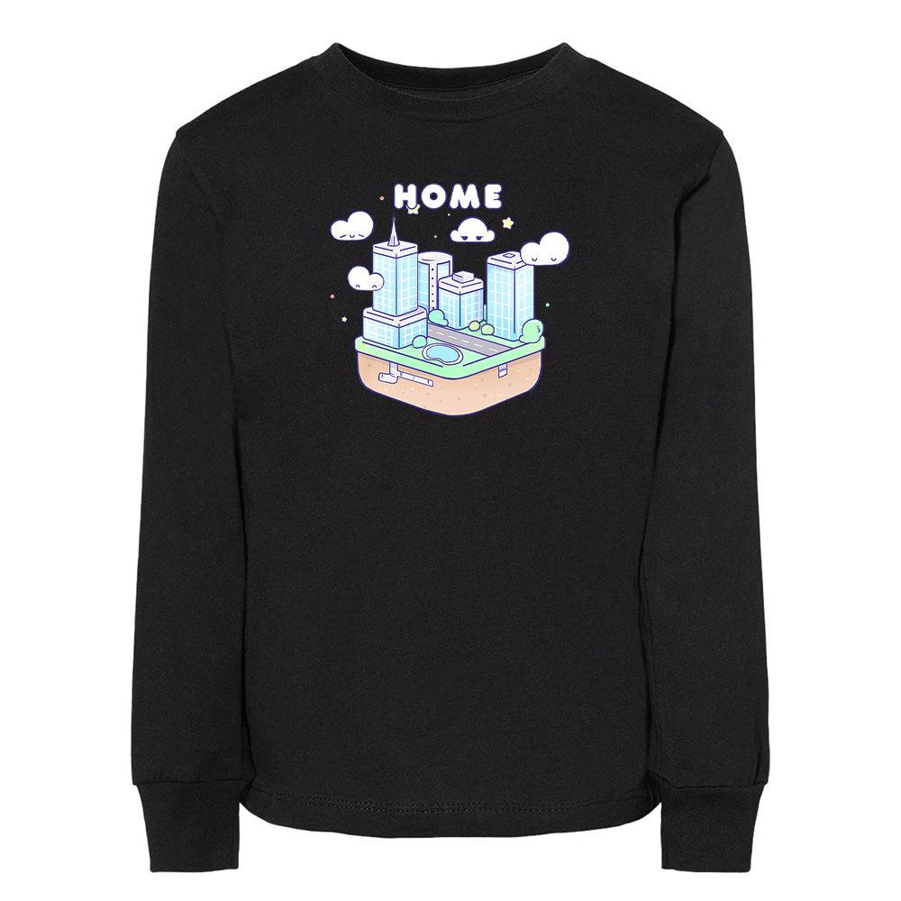 Black Building Toddler Longsleeve Sweatshirt