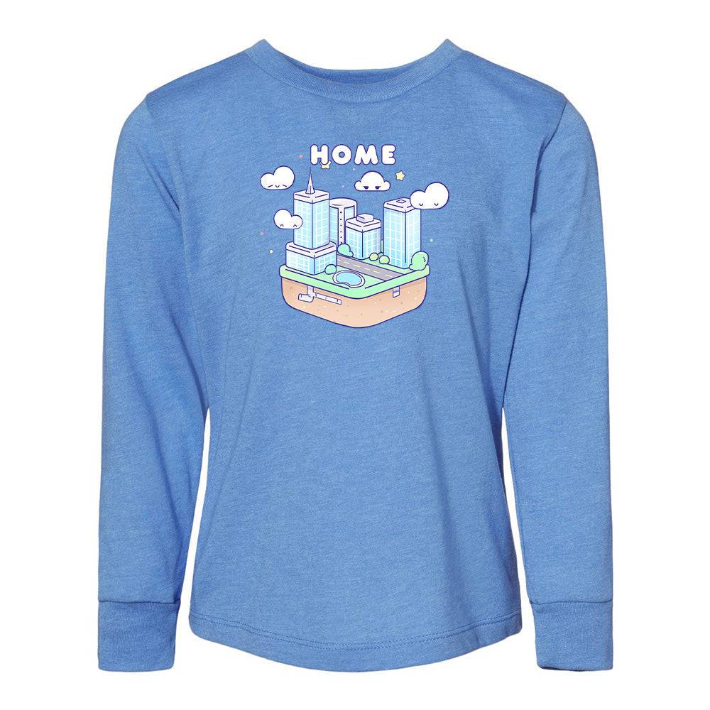 Blue Building Toddler Longsleeve Sweatshirt