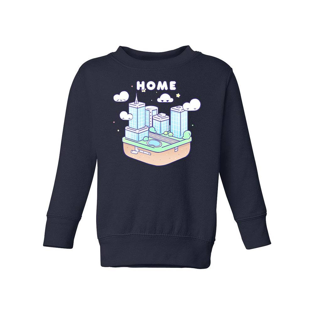 Navy Building Toddler Crewneck Sweatshirt