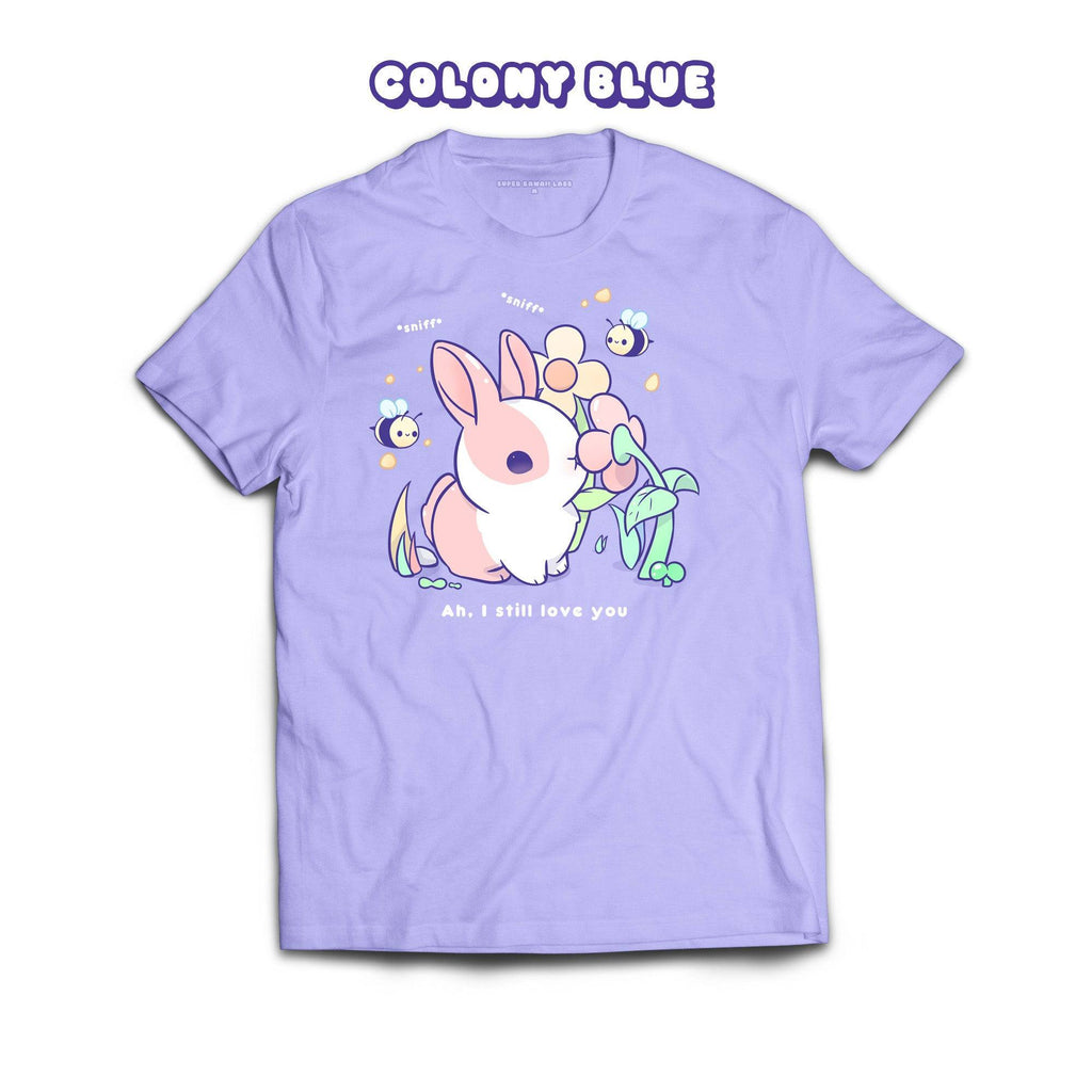 BunnySniff T-shirt, Colony Blue 100% Ringspun Cotton T-shirt