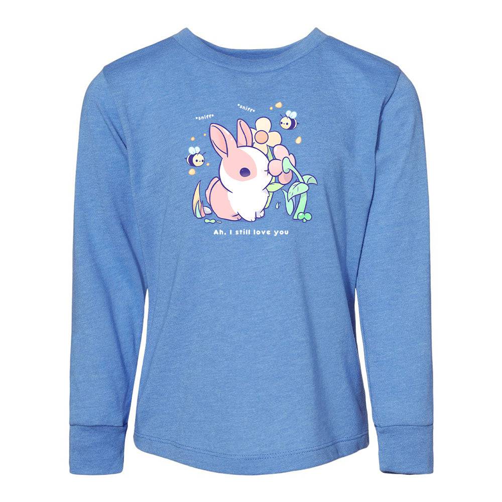 Blue BunnySniff Toddler Longsleeve Sweatshirt