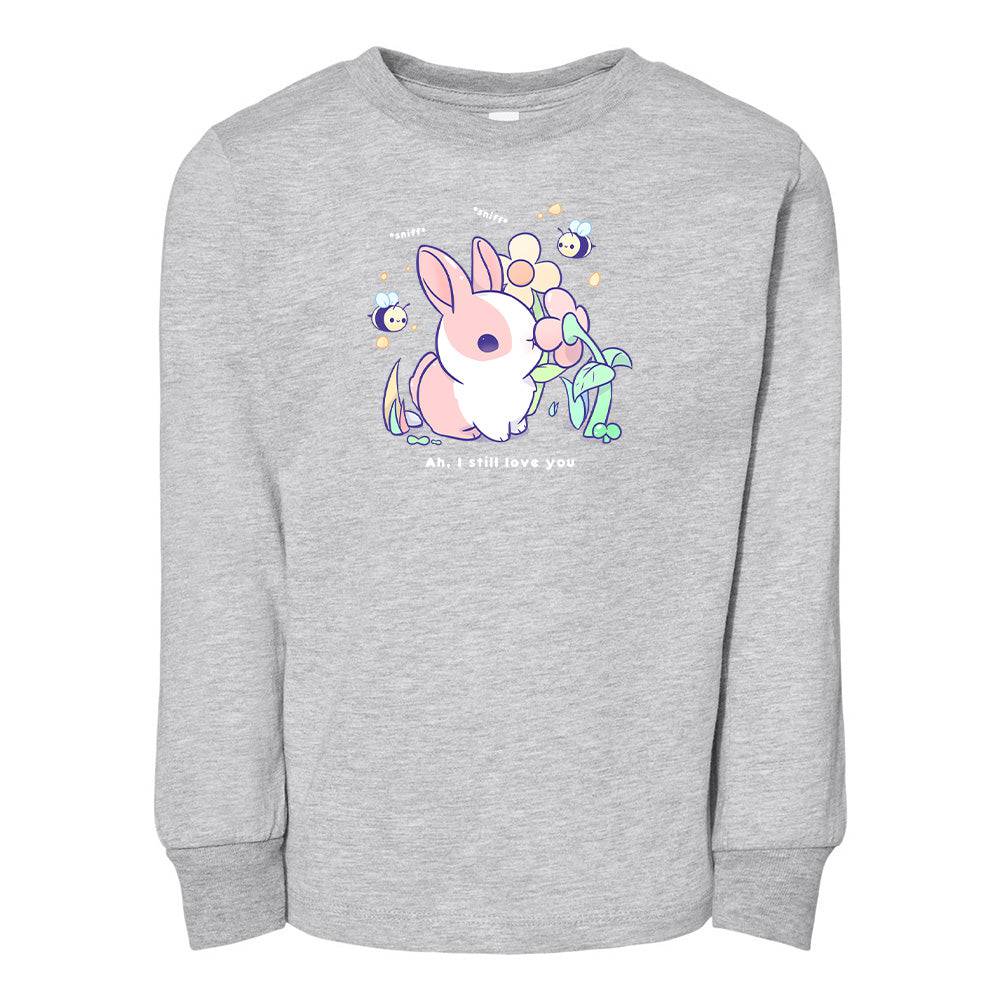 Sports Gray BunnySniff Toddler Longsleeve Sweatshirt
