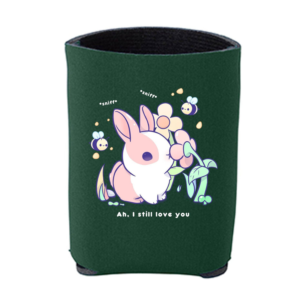 Kawaii Forest Green BunnySniff Beverage Holder