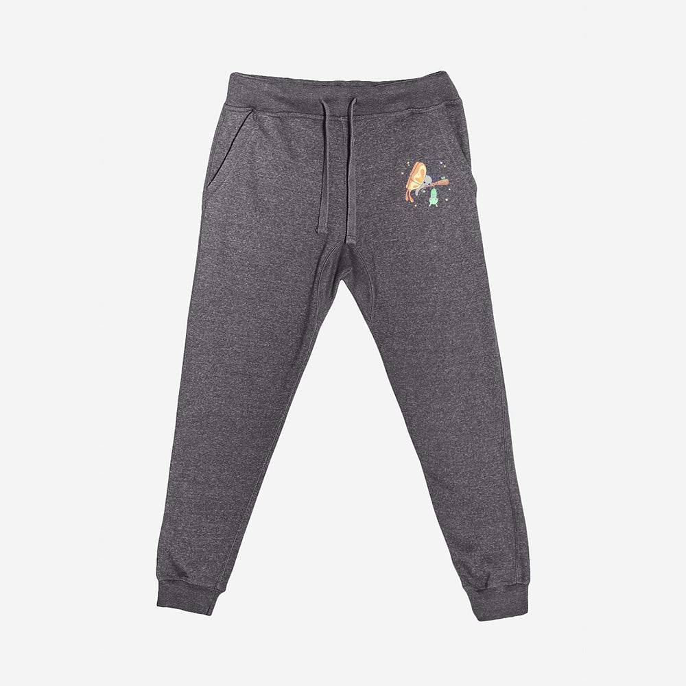 Charcoal Heather Butterfly Premium Fleece Sweatpants