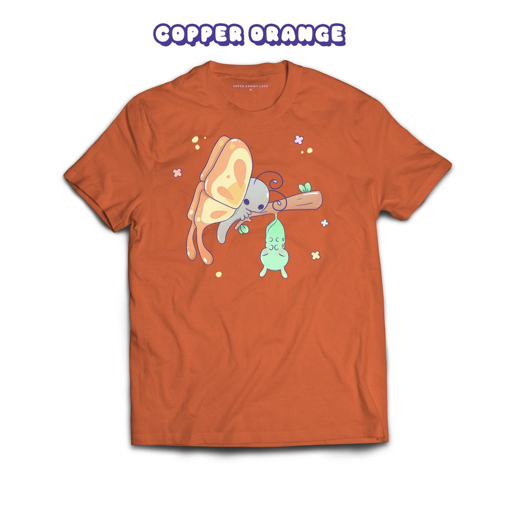 Butterfly T-shirt, Copper Orange 100% Ringspun Cotton T-shirt