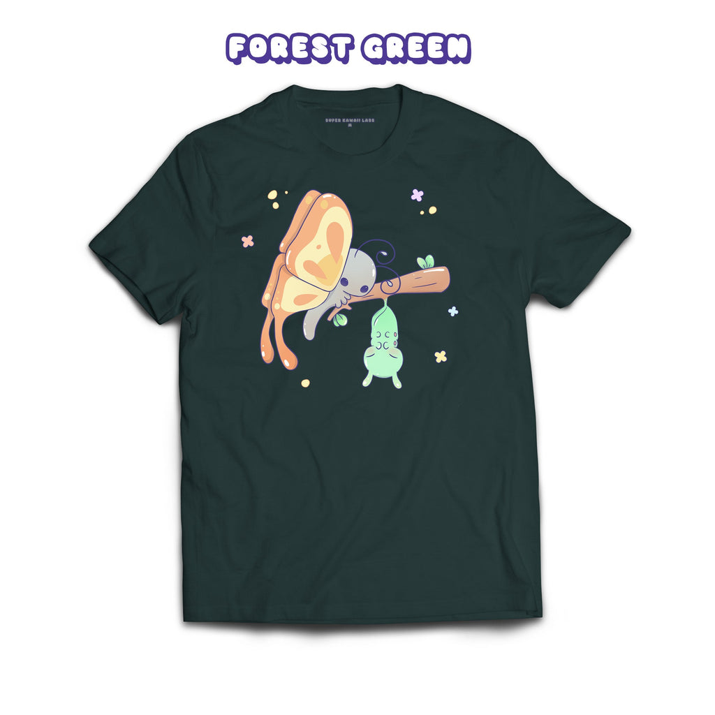 Butterfly T-shirt, Forest Green 100% Ringspun Cotton T-shirt
