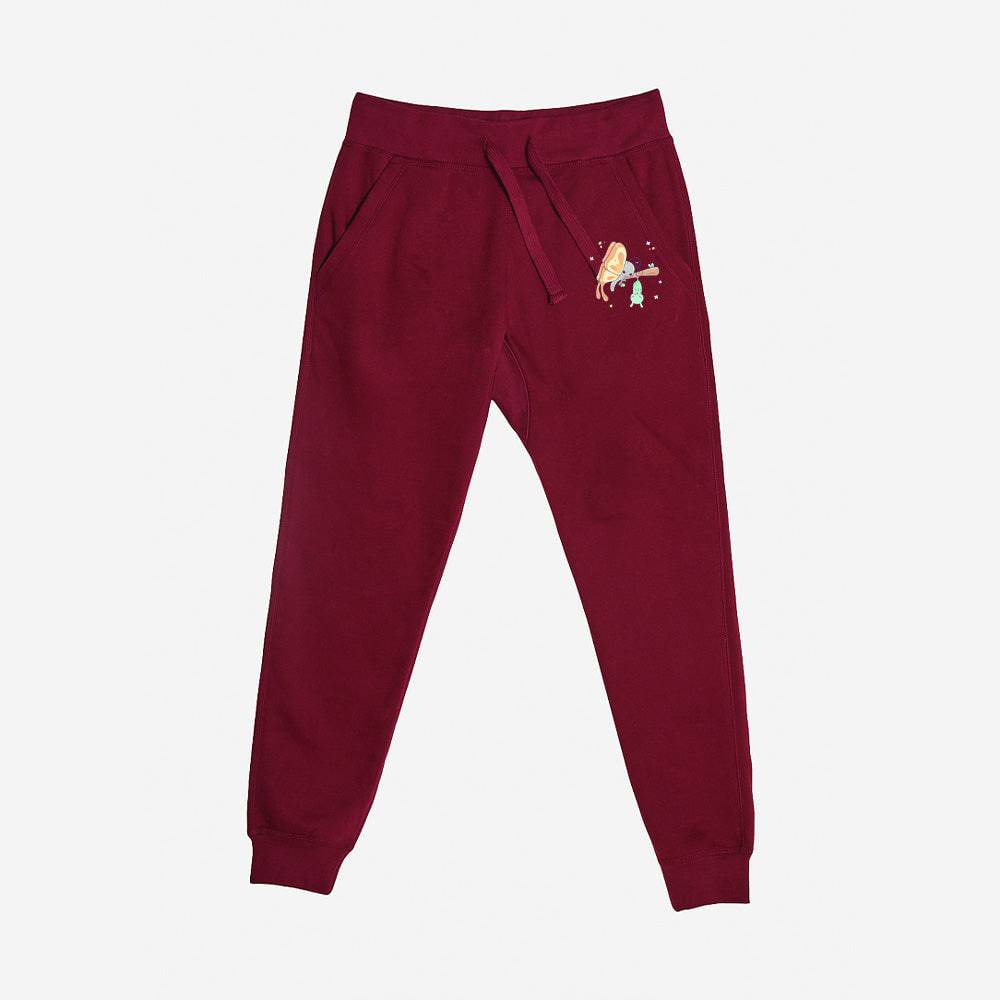 Maroon Butterfly Premium Fleece Sweatpants