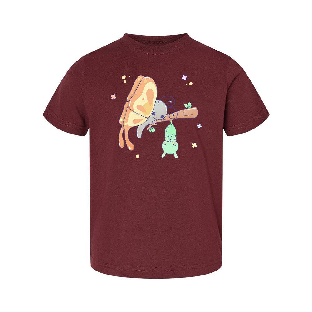 Butterfly Maroon Toddler T-shirt
