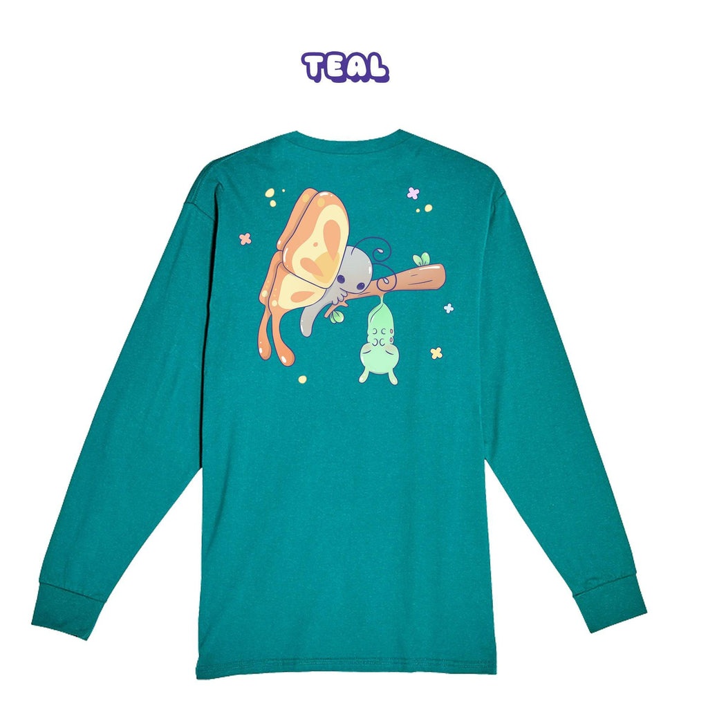 Butterfly Teal Longsleeve T-shirt