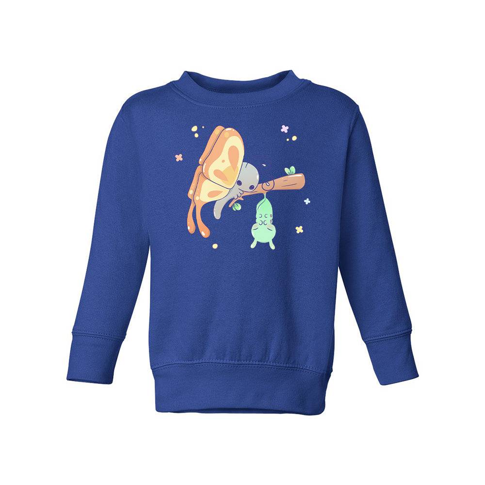 Royal Blue Butterfly Toddler Crewneck Sweatshirt