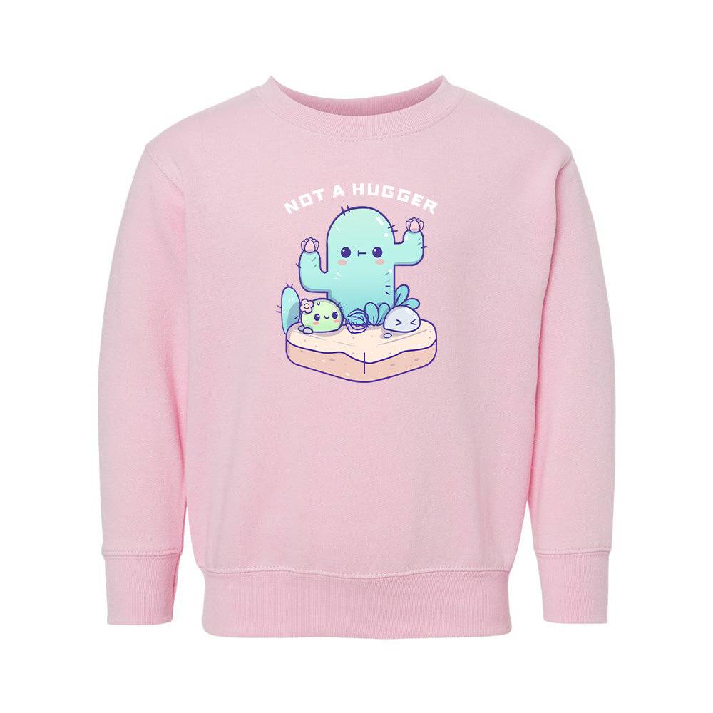 Pink Cactus Toddler Crewneck Sweatshirt