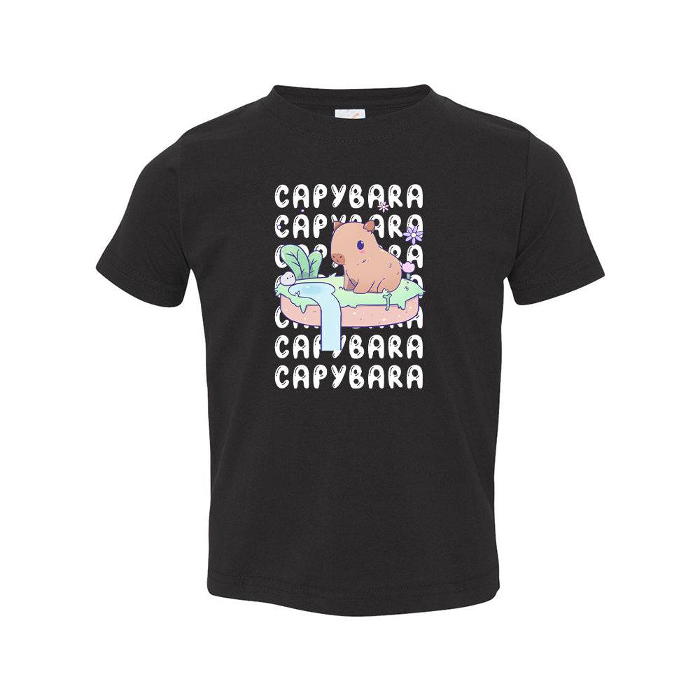 Capybara Black Toddler T-shirt
