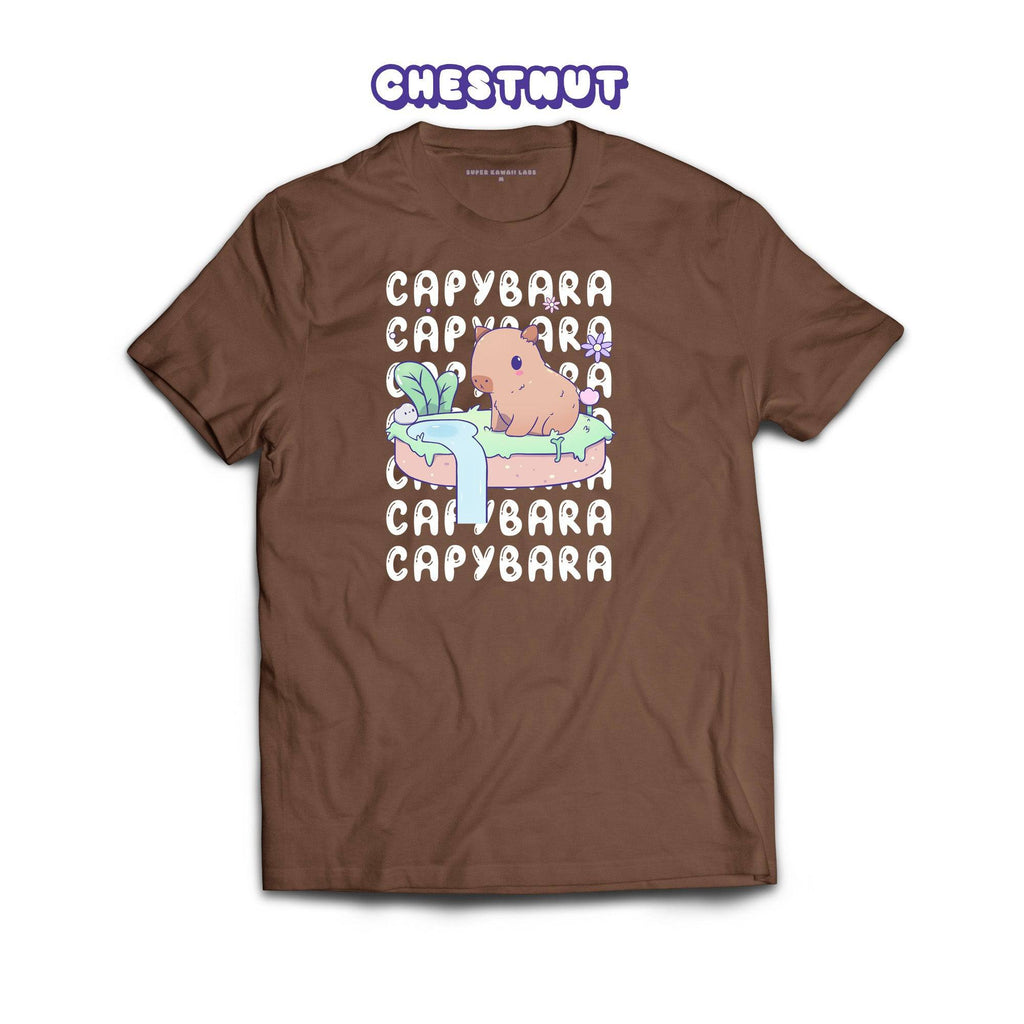 Capybara T-shirt, Chestnut 100% Ringspun Cotton T-shirt