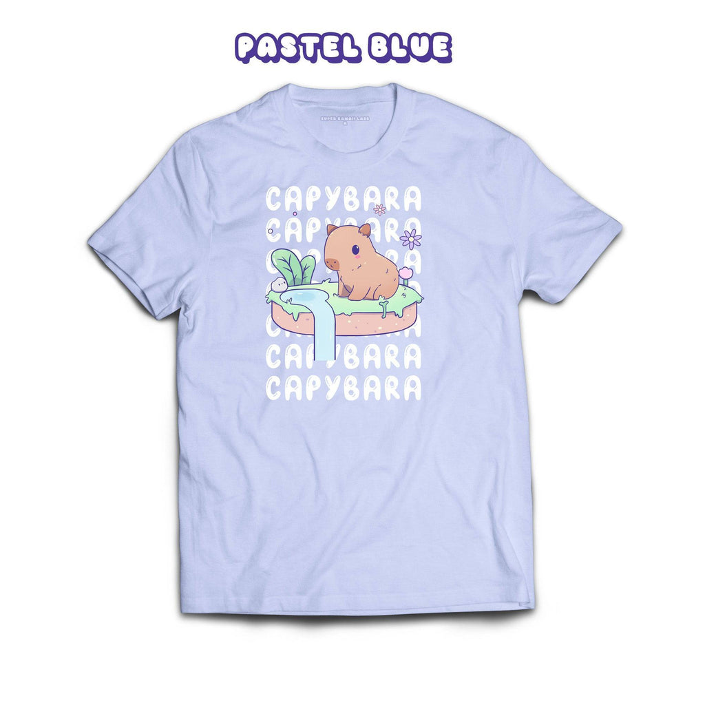 Capybara T-shirt, Dusty Blue 100% Ringspun Cotton T-shirt