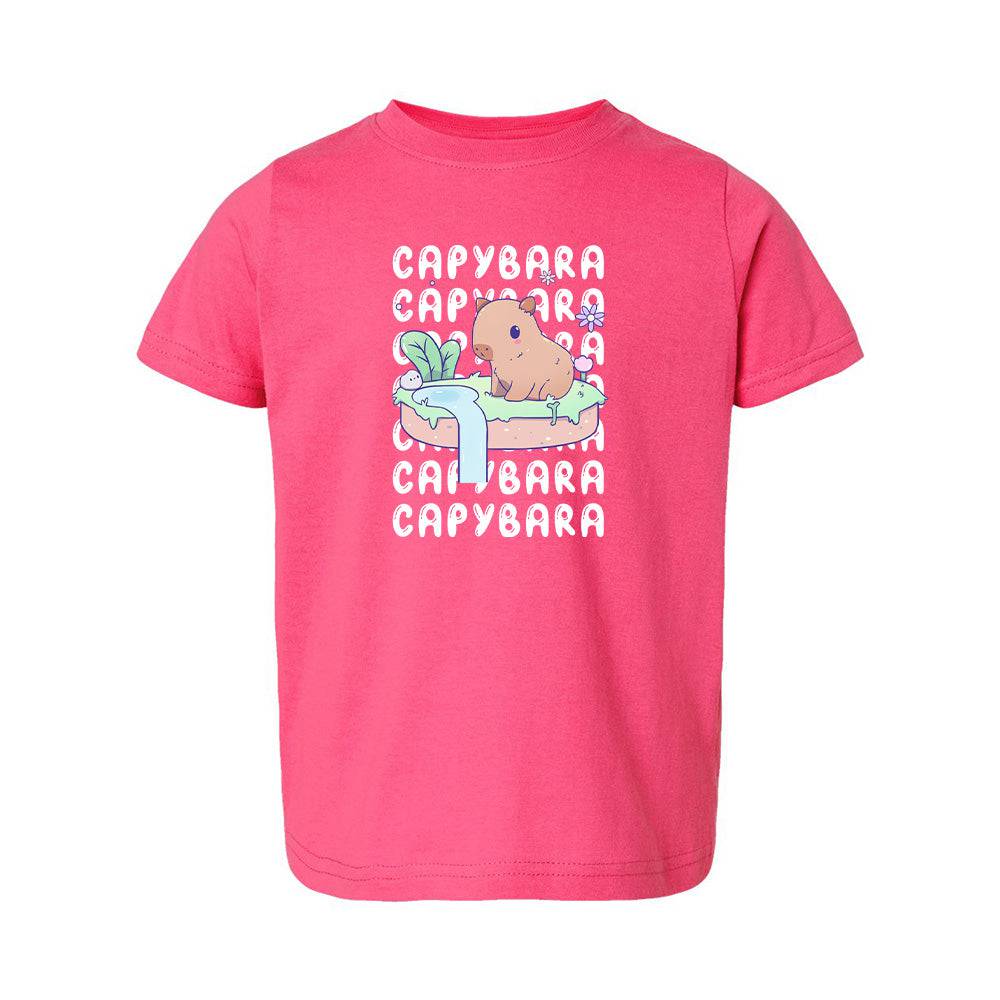 Capybara Hot Pink Toddler T-shirt