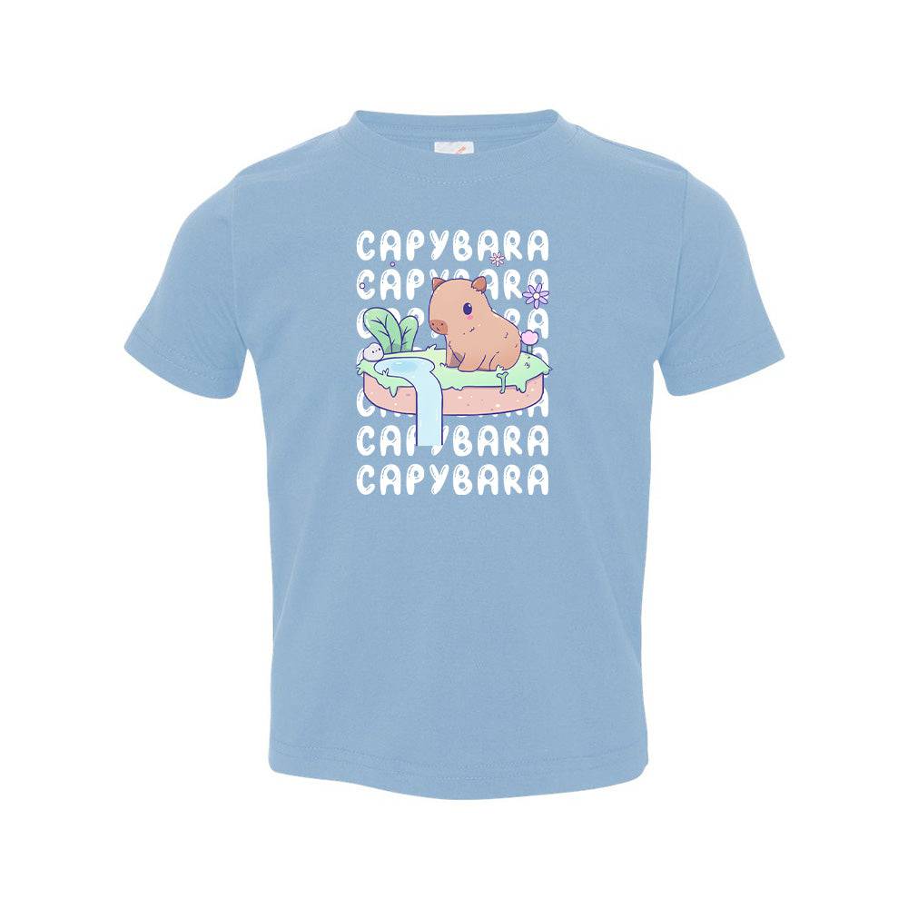 Capybara Light Blue Toddler T-shirt