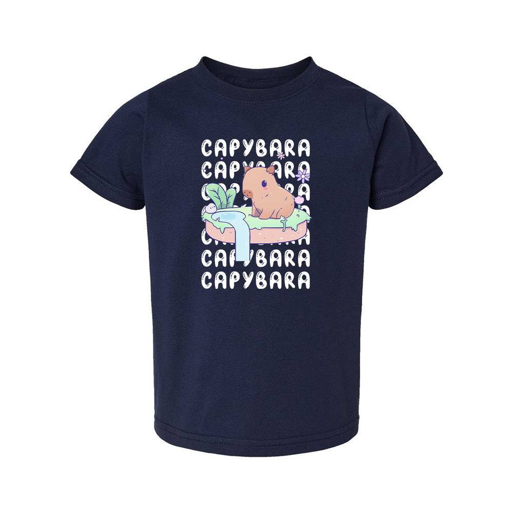Capybara Navy Toddler T-shirt