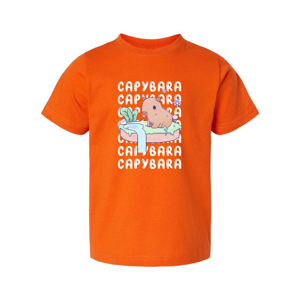 Capybara Orange Toddler T-shirt