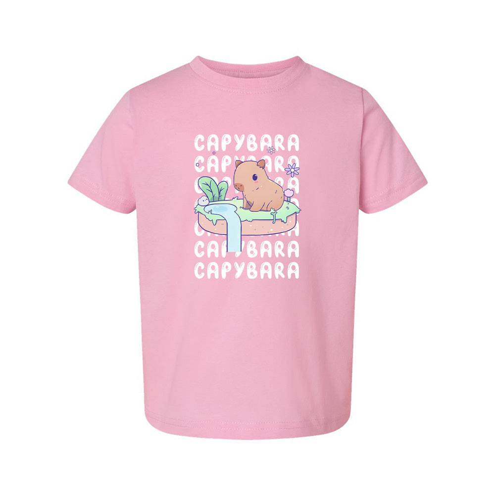 Capybara Pink Toddler T-shirt