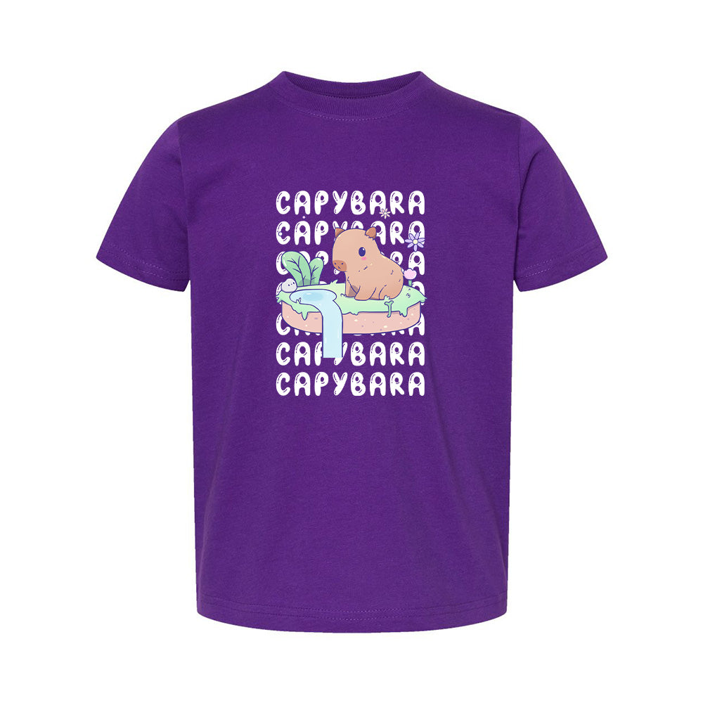 Capybara Purple Toddler T-shirt
