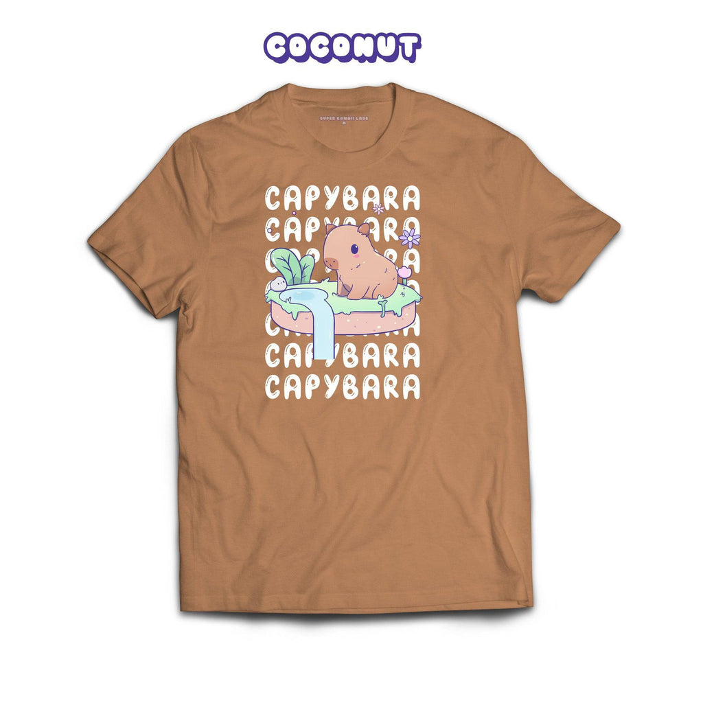Capybara T-shirt, Toasted Coconut 100% Ringspun Cotton T-shirt