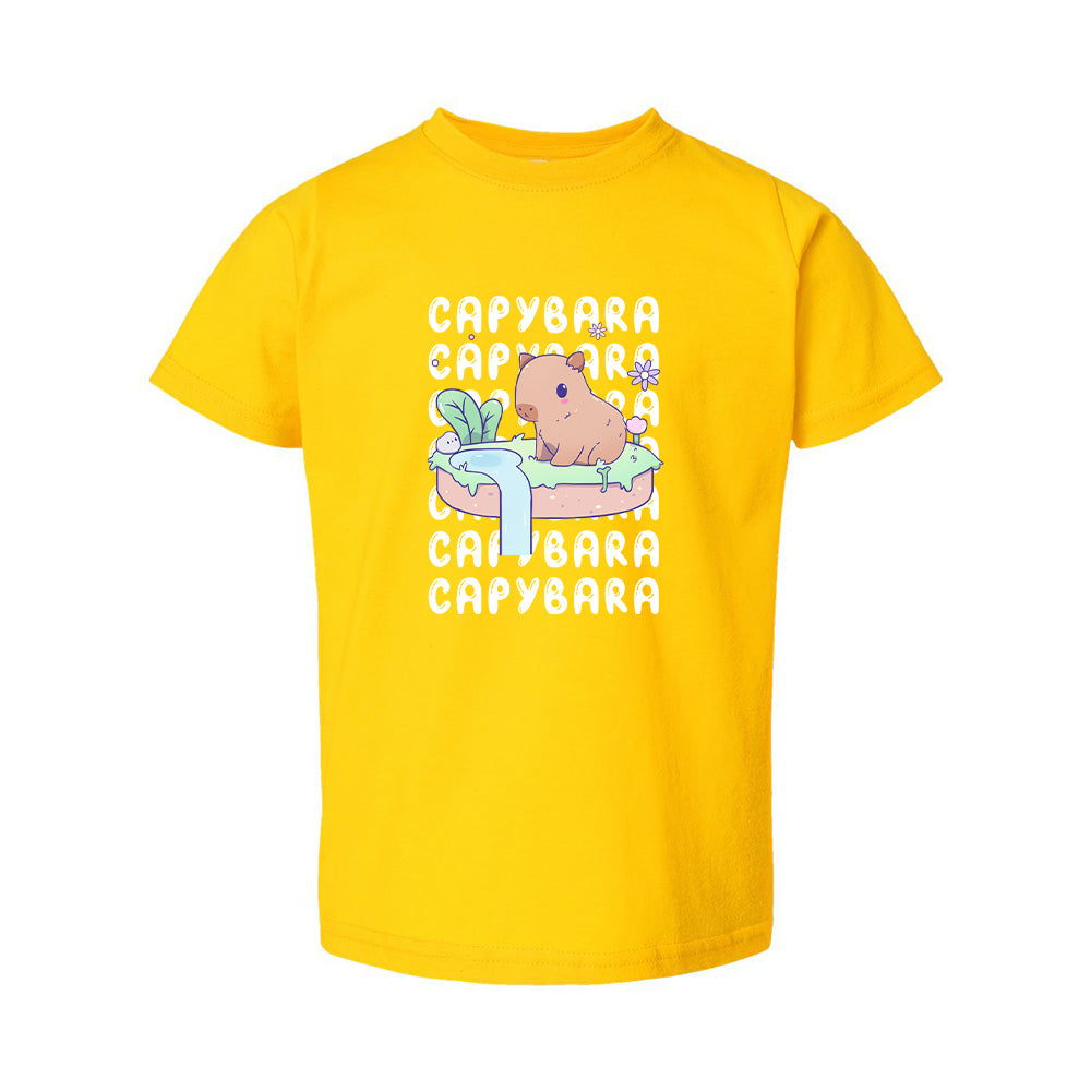 Capybara Yellow Toddler T-shirt