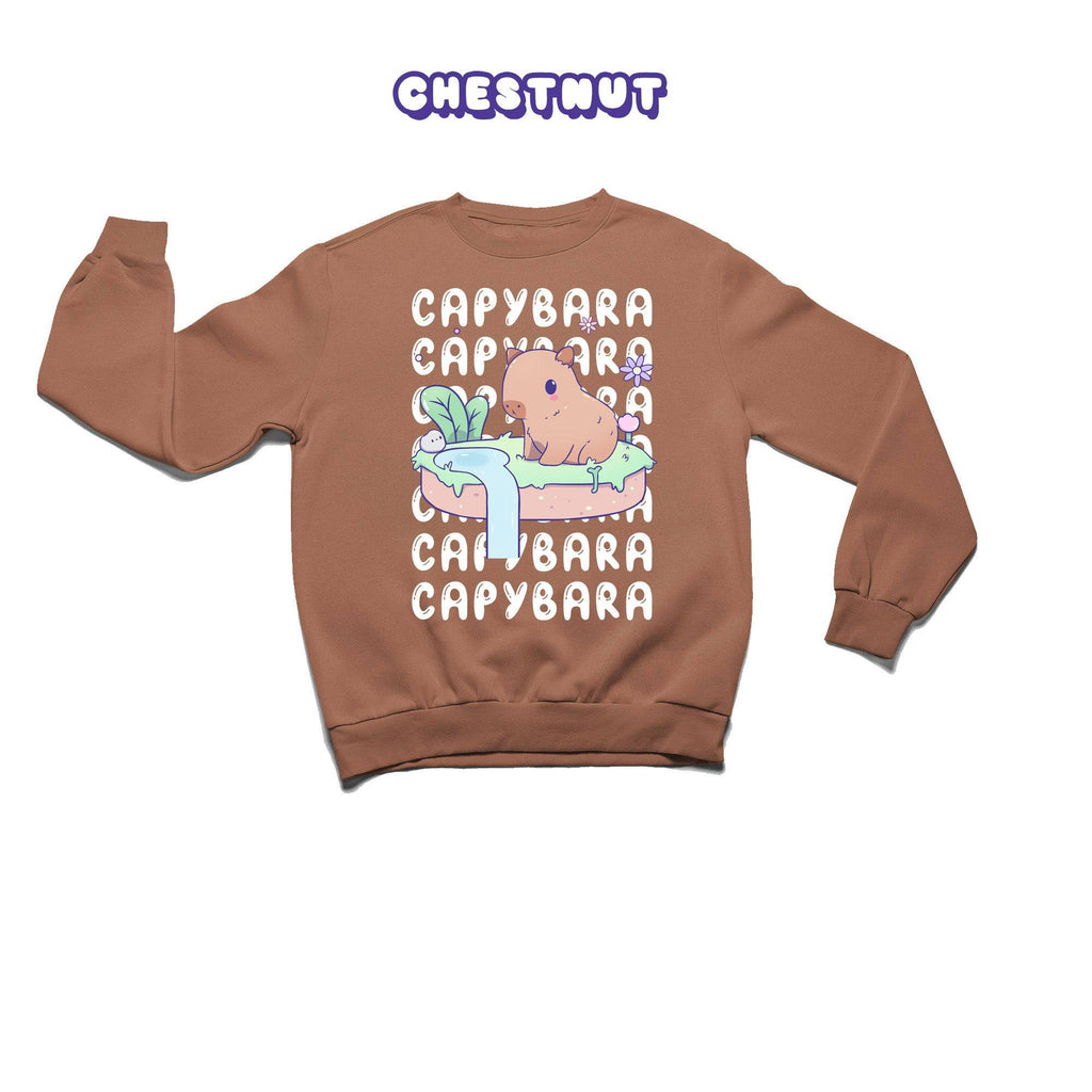 Capybara Crewneck Premium Sweater - Super Kawaii Labs