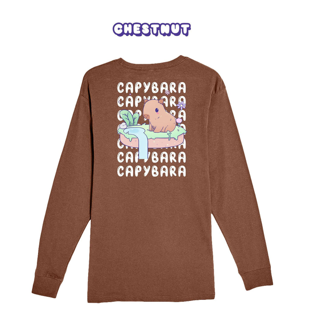 Capybara Chestnut Longsleeve T-shirt