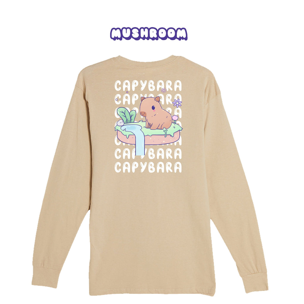 Capybara Msuhroom Longsleeve T-shirt