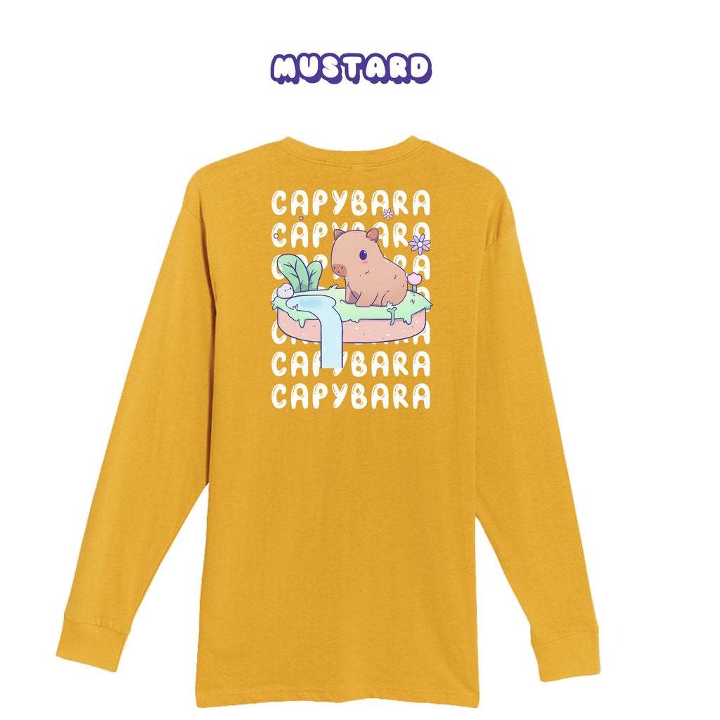 Capybara Mustard Longsleeve T-shirt