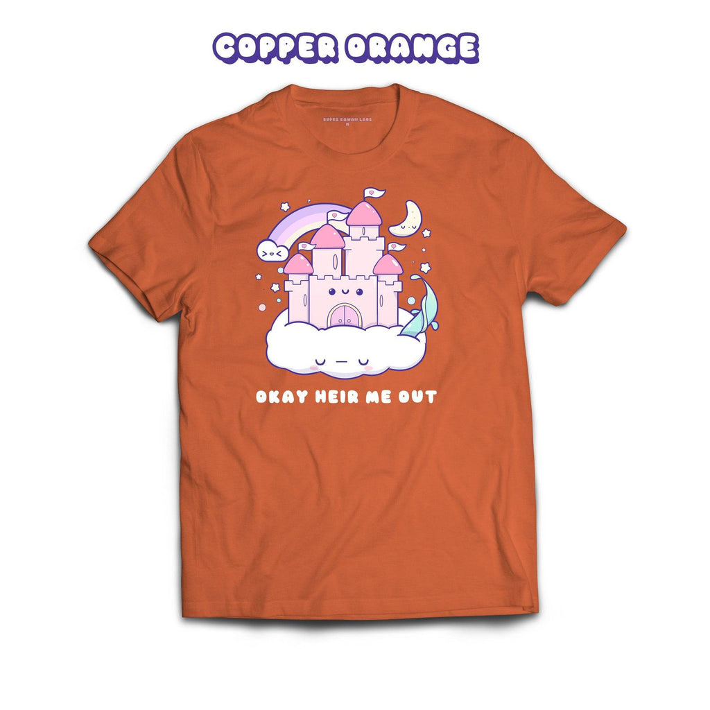 Castle T-shirt, Copper Orange 100% Ringspun Cotton T-shirt
