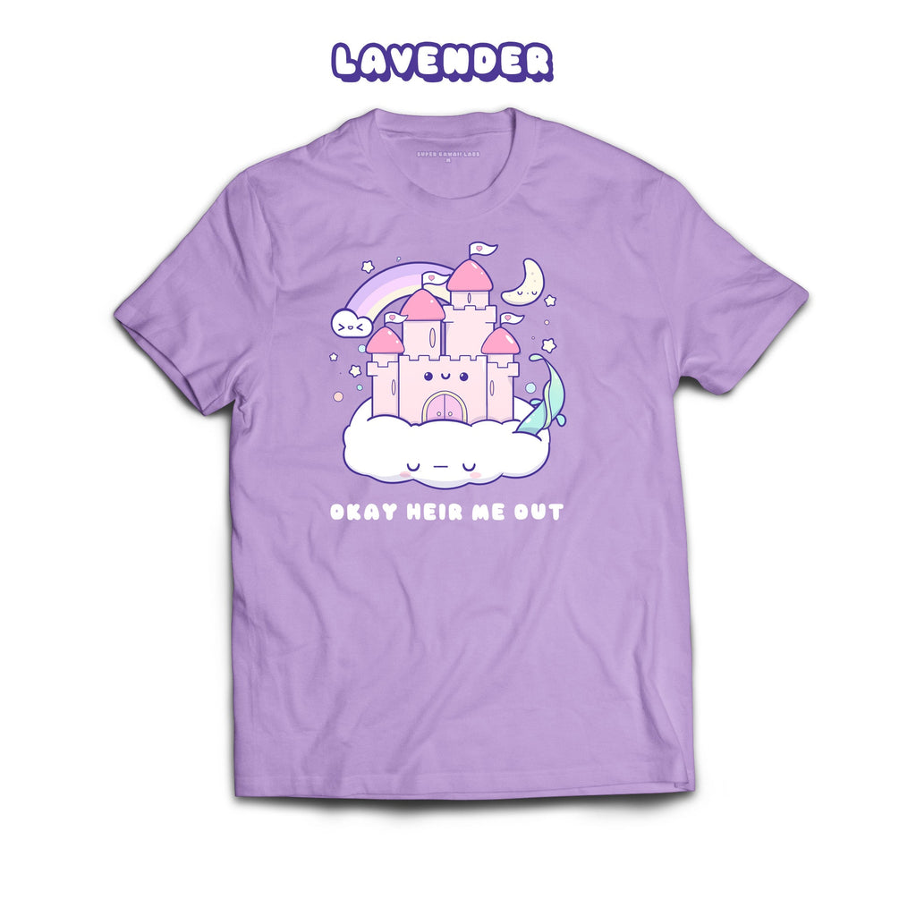 Castle T-shirt, Lavender 100% Ringspun Cotton T-shirt