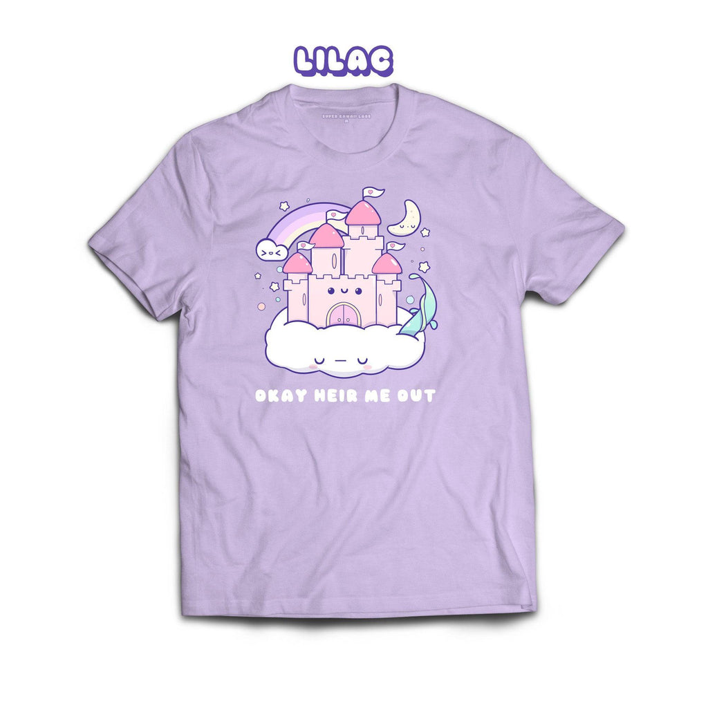 Castle T-shirt, Lilac 100% Ringspun Cotton T-shirt