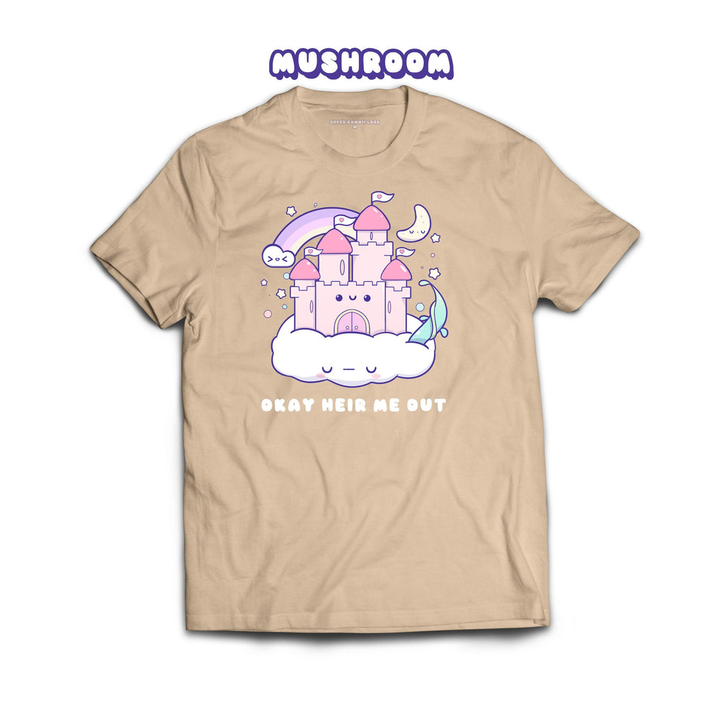 Castle T-shirt, Mushroom 100% Ringspun Cotton T-shirt