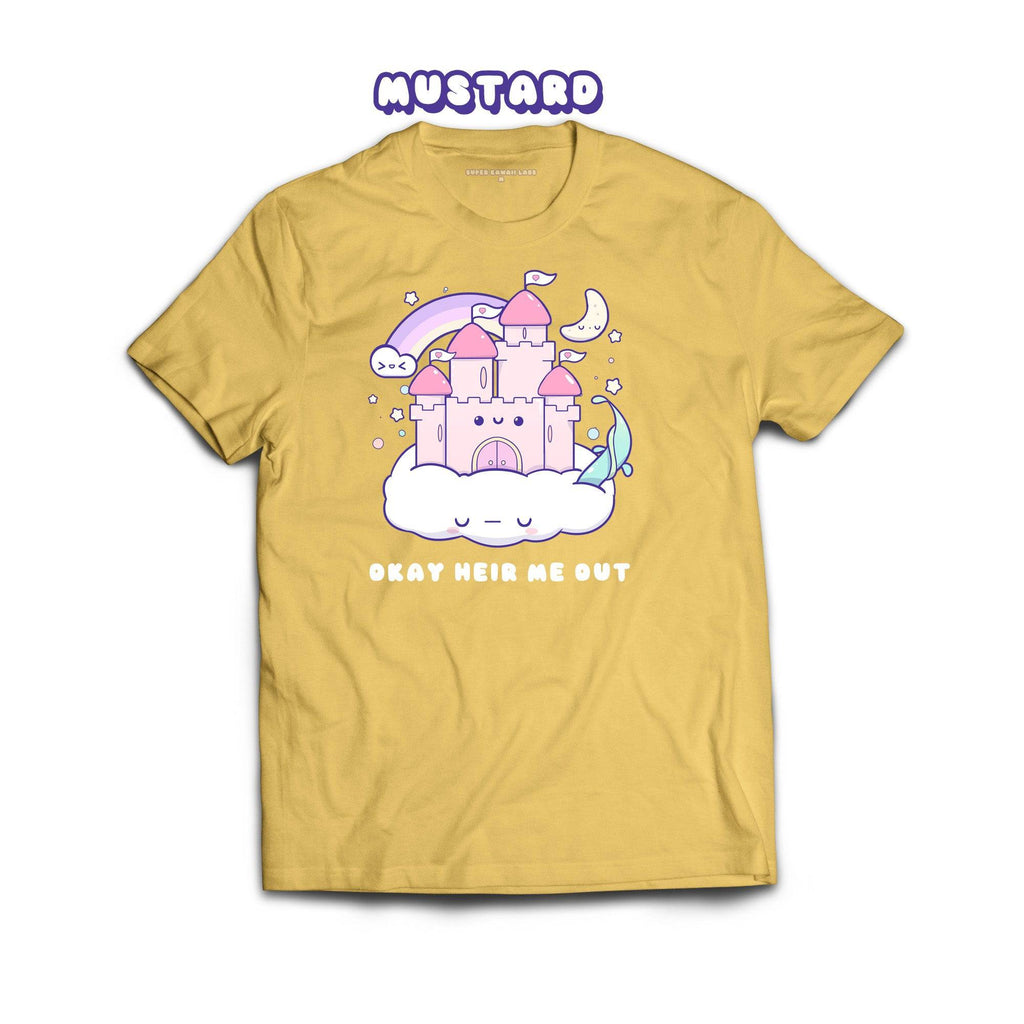 Castle T-shirt, Mustard 100% Ringspun Cotton T-shirt