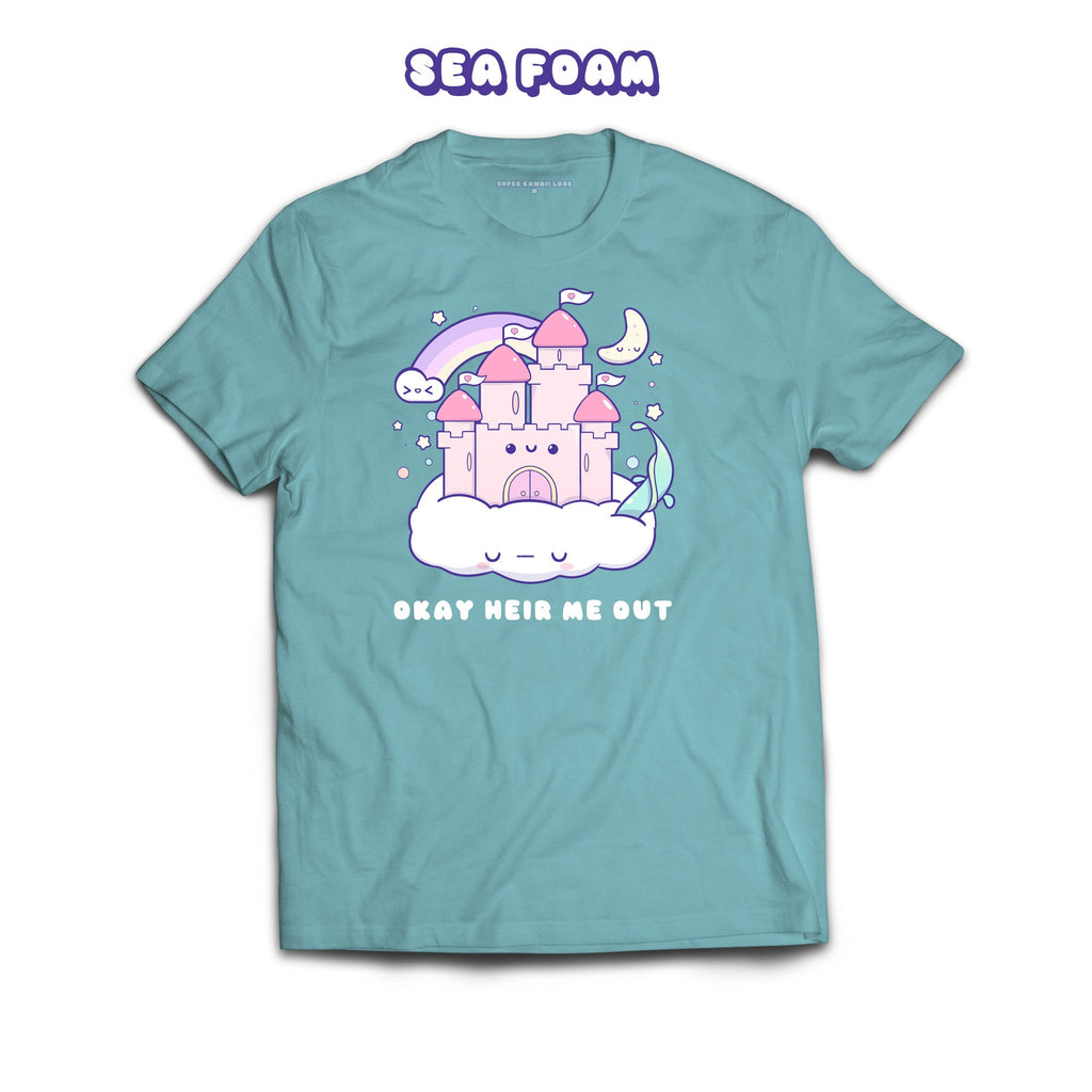 Castle T-shirt, Sea Foam 100% Ringspun Cotton T-shirt
