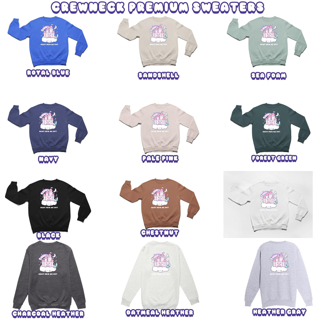 Castle Crewneck Premium Sweater - Super Kawaii Labs