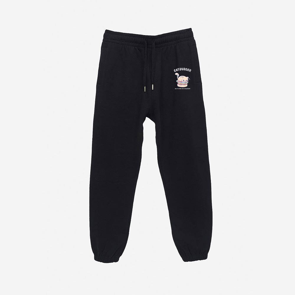 Black Catburger Urban Sweatpants