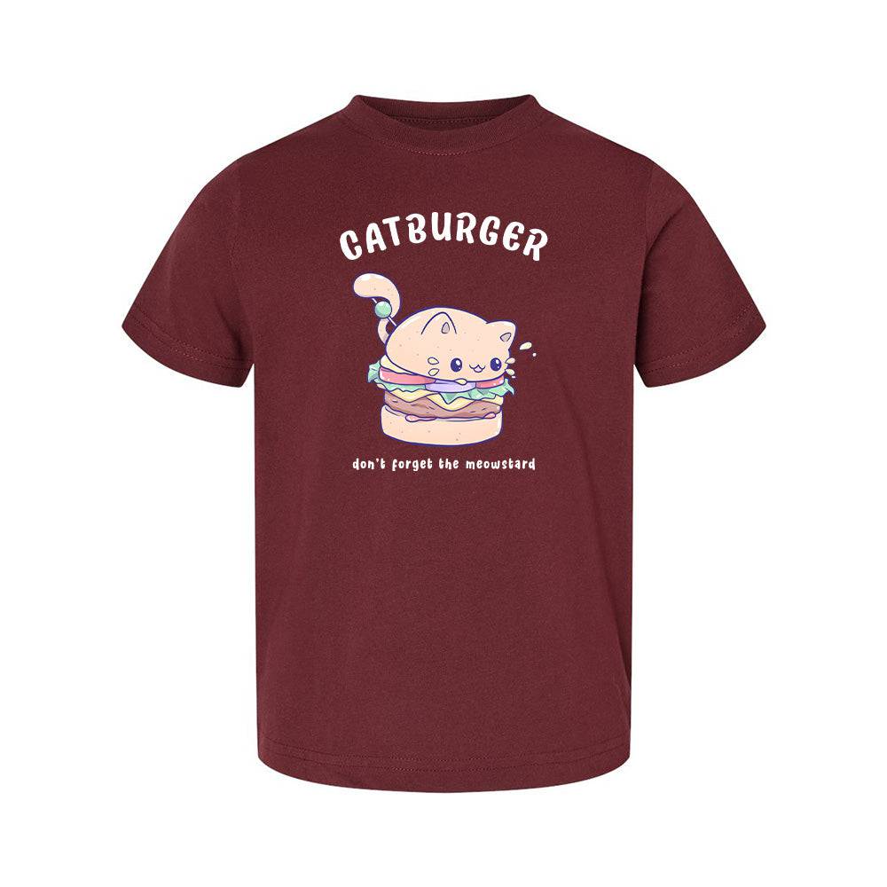 Catburger Maroon Toddler T-shirt