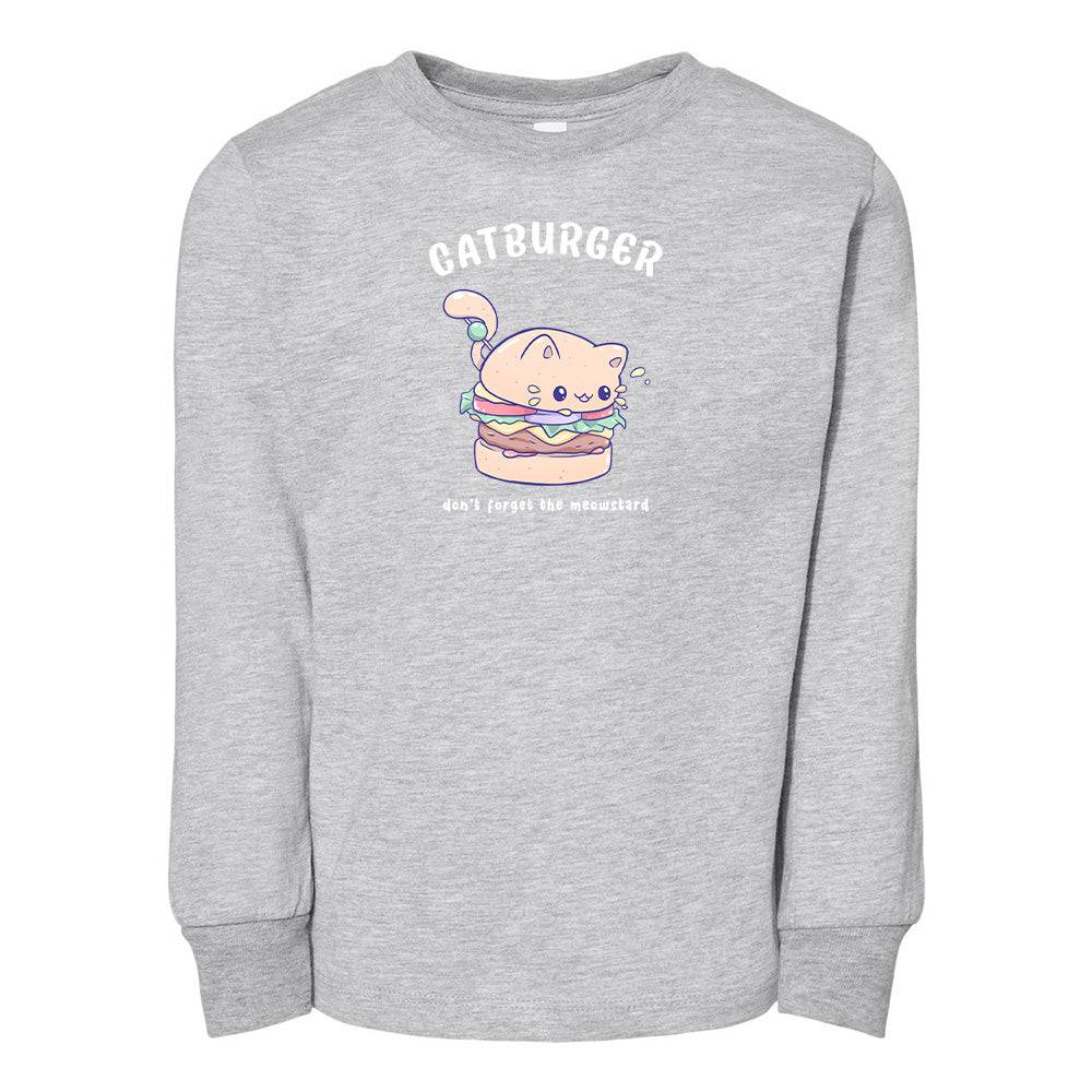 Sports Gray Catburger Toddler Longsleeve Sweatshirt