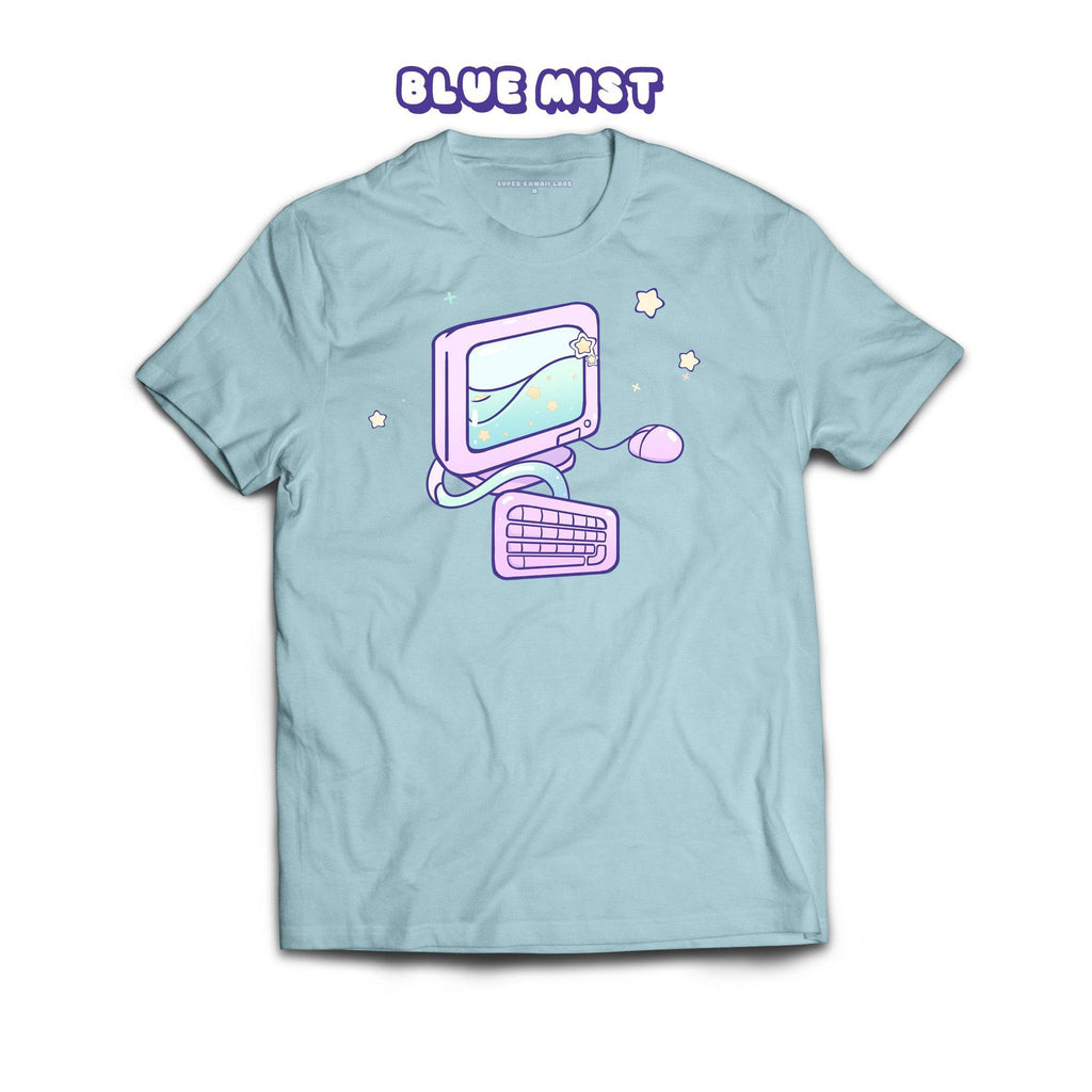 Computer T-shirt, Blue Mist 100% Ringspun Cotton T-shirt