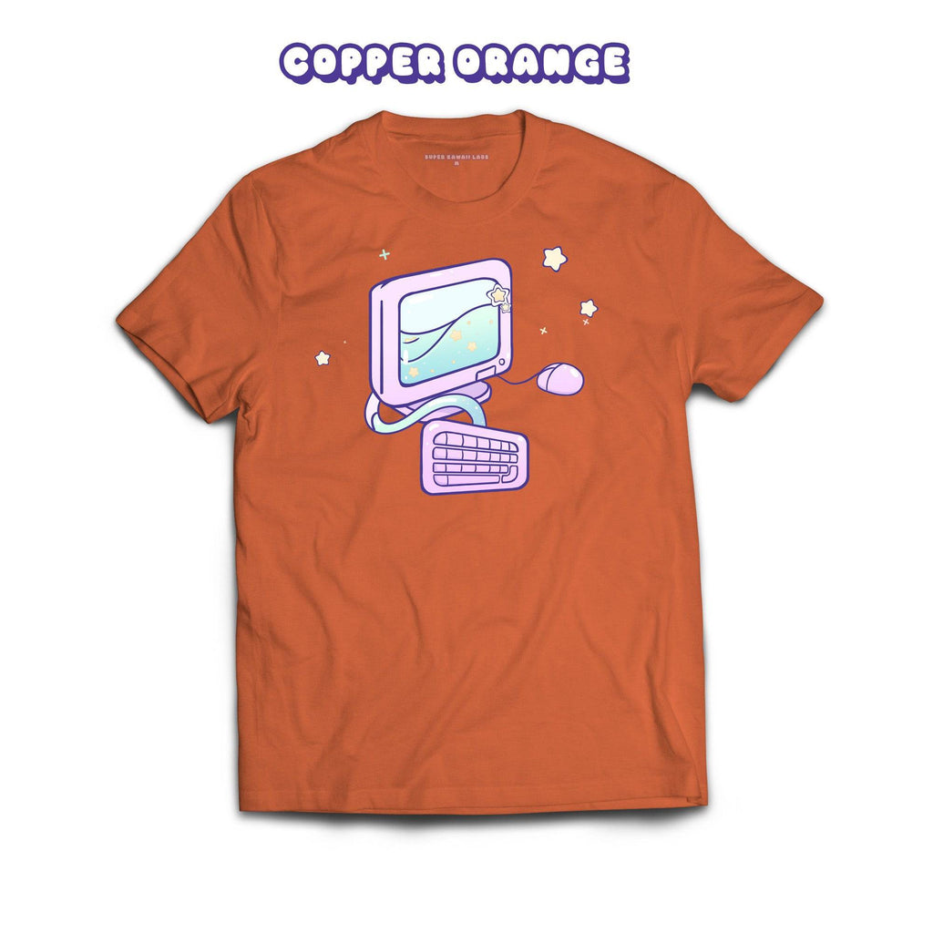 Computer T-shirt, Copper Orange 100% Ringspun Cotton T-shirt