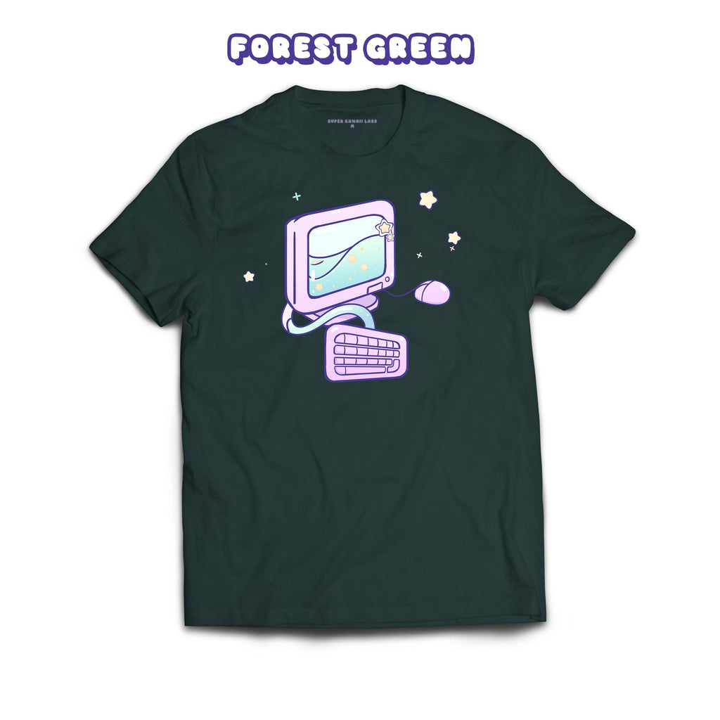 Computer T-shirt, Forest Green 100% Ringspun Cotton T-shirt